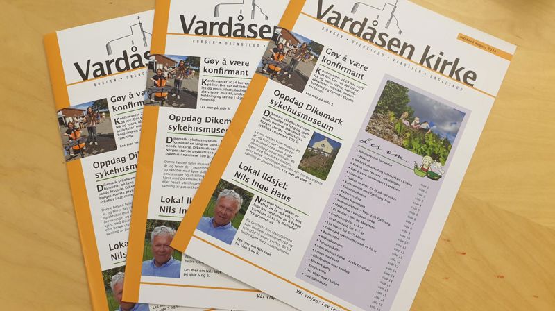 Informasjonsblad fra Vardåsen kirke