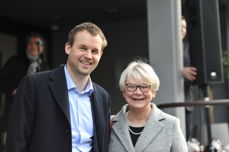 Statsråd Kjell Ingolf Ropstad sammen med leder i fellesrådet, Bjørg Sveinall Øgaard. Alle foto: Gyrid Cecilie Nygaard