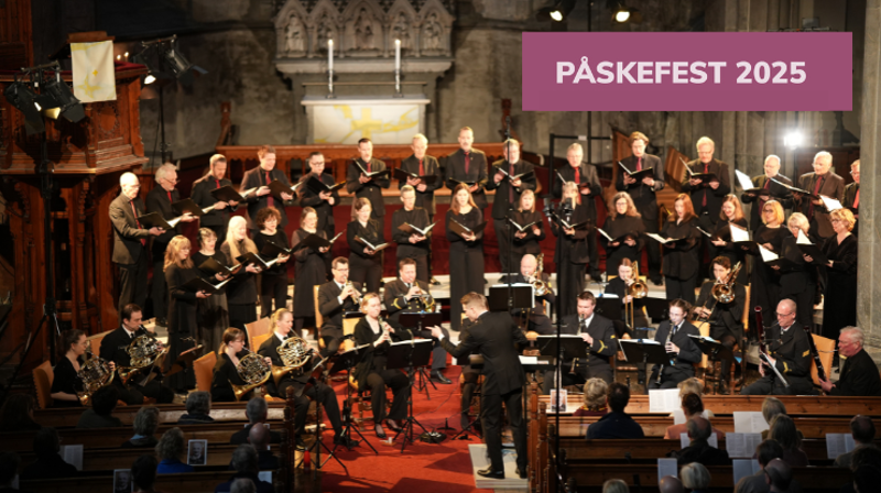 Kjetil Allmennig og Bergen Domkor er klar for årets to påskekonserter i domkyrkja.