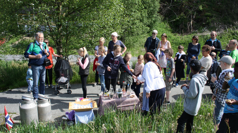 Gammel kirkeveg mot Kirkebirkeland. Foto: Gyrid Cecilie Nygaard