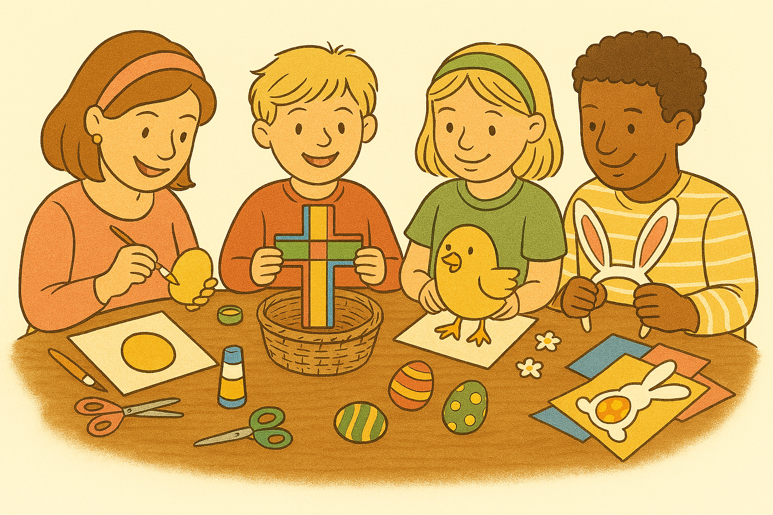 Familiegudstjeneste og påskeverksted 15.mars kl 11-14