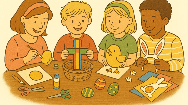 Familiegudstjeneste og påskeverksted 15.mars kl 11-14