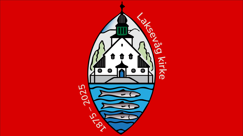 Logo for Laksevåg kirkes 150-årsjubileum