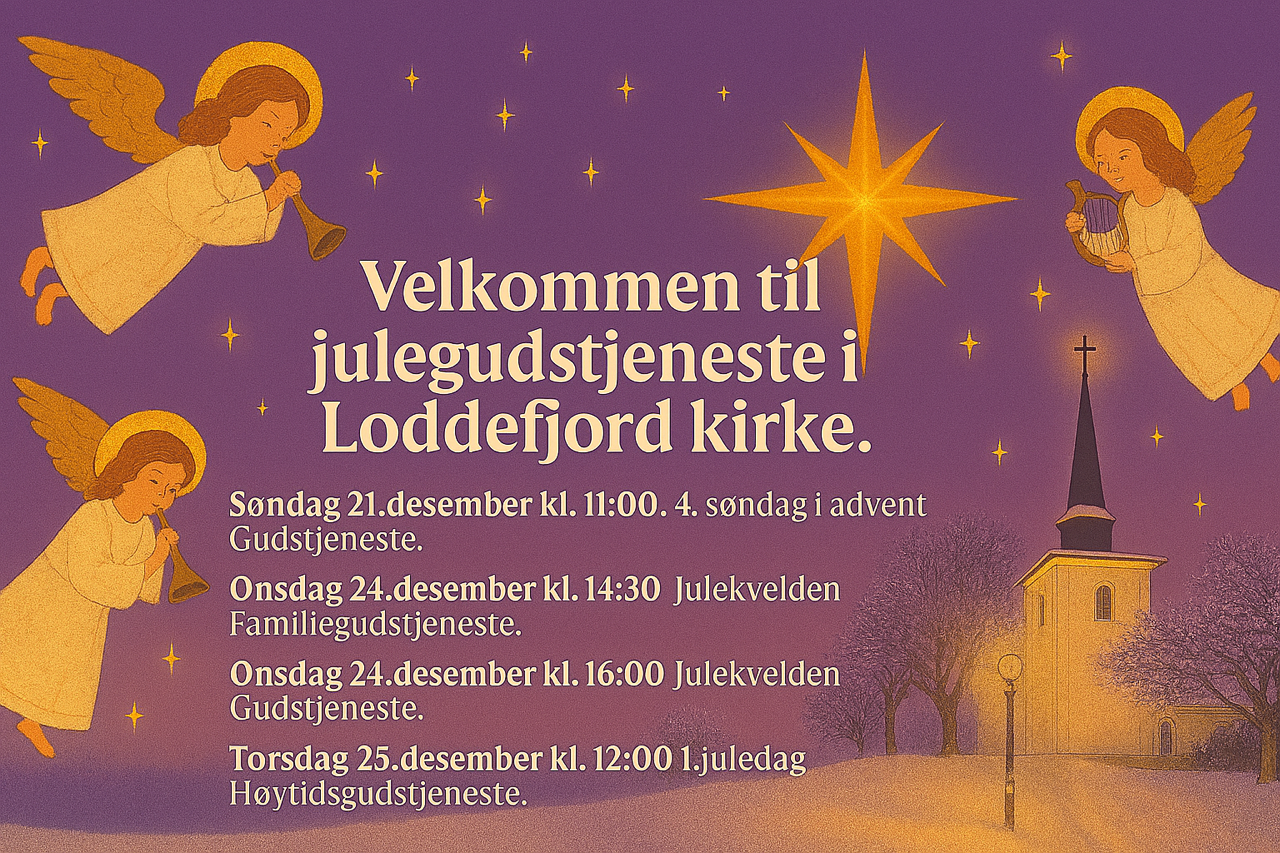 Velkommen til gudstjeneste i julen
