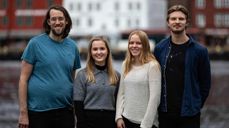 Kvartetten, fra venstre: Thomas Aurlund Lossius, Andrea Grov Myhre, Marie Heddan Kortner, Sigurd Steinkopf