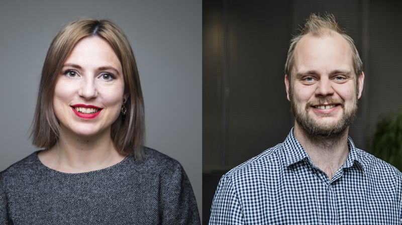Sofie Marhaug og Mímir Krístjanson har lest Bibelen sammen. Foto: Ihne Pedersen