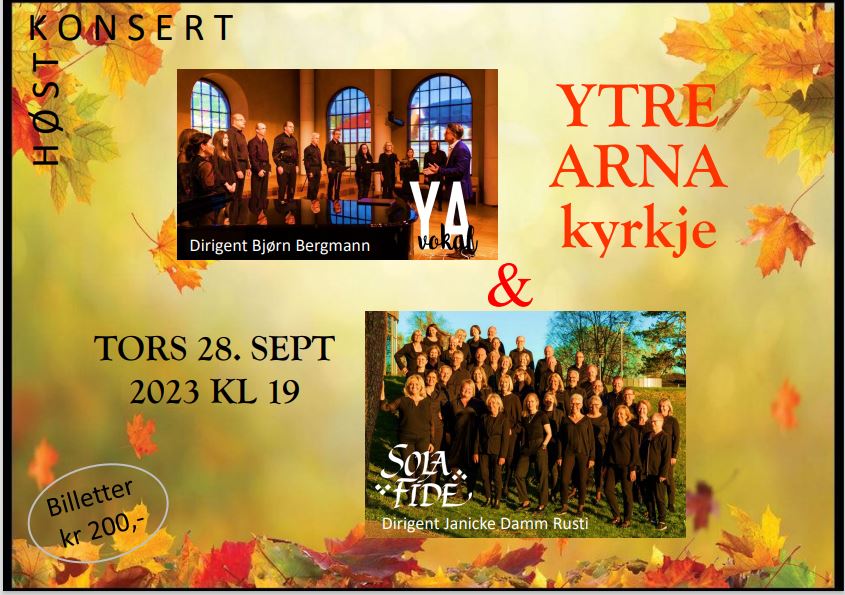 Konsert med Ytre Arna vokal og Sola Fide