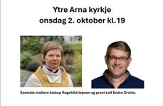 Biskop Ragnhild Jepsen og prost Leif Endre Grutle