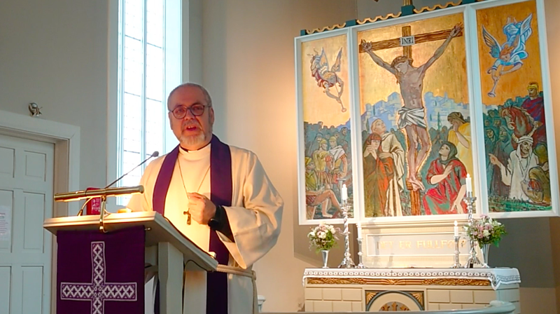 Gudsteneste i frå Ytre Arna kyrkje