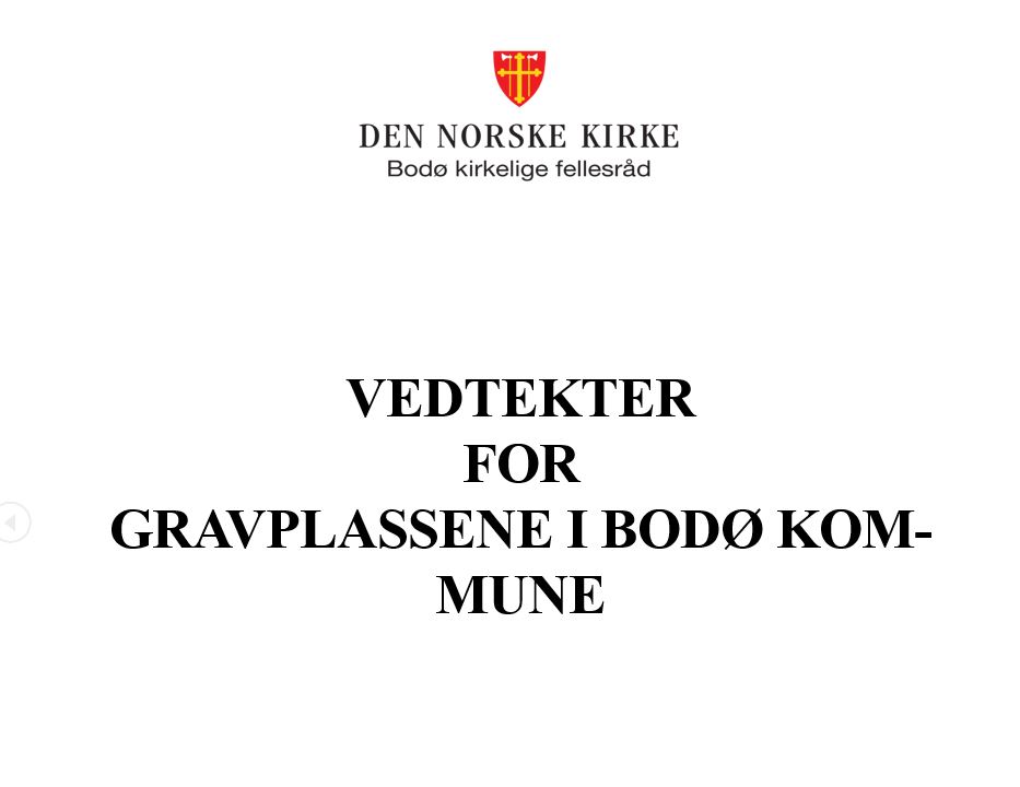 Gravplassvedtekter i Bodø kommune