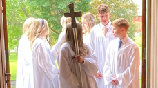 Konfirmanter i Bodin aug-2021 Foto: Sandra Persson