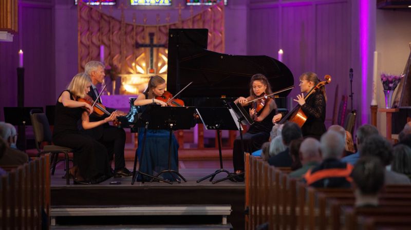 Bilde av musikere fra Spire. Fotograf: Henrik Dvergsdal.