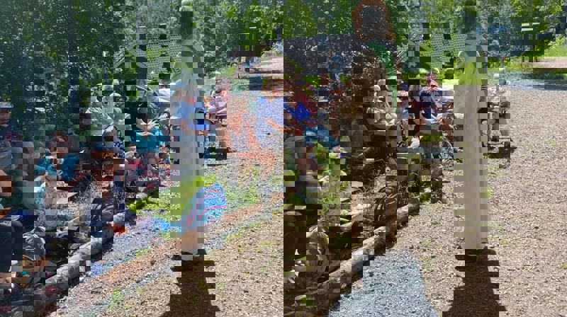 Friluftsgudstjeneste ved Blektjern