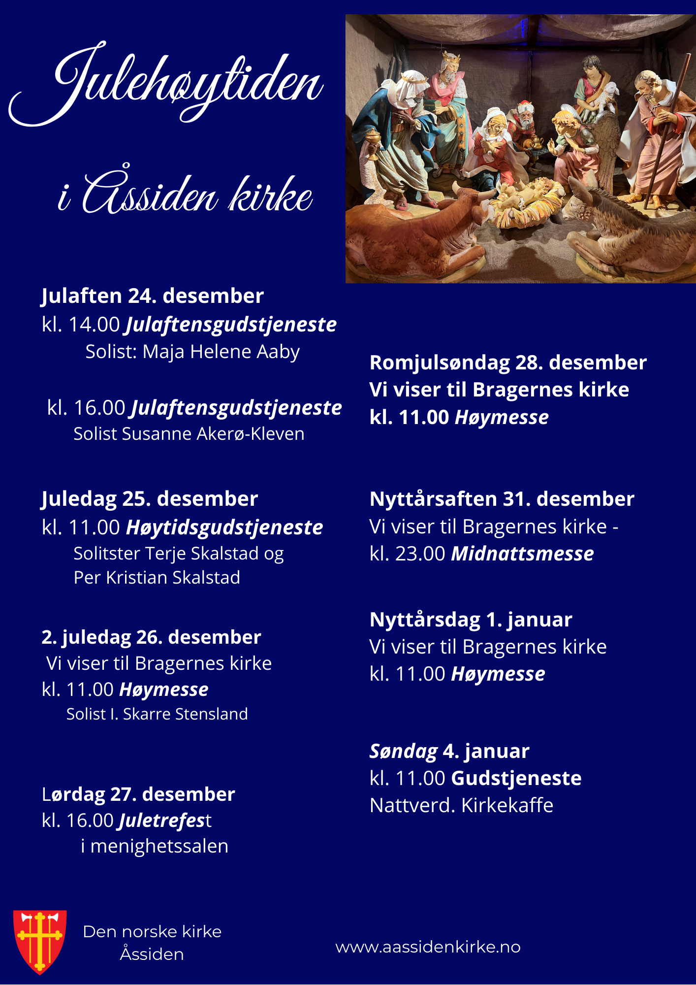 Åssiden menighets juleprogram 2025