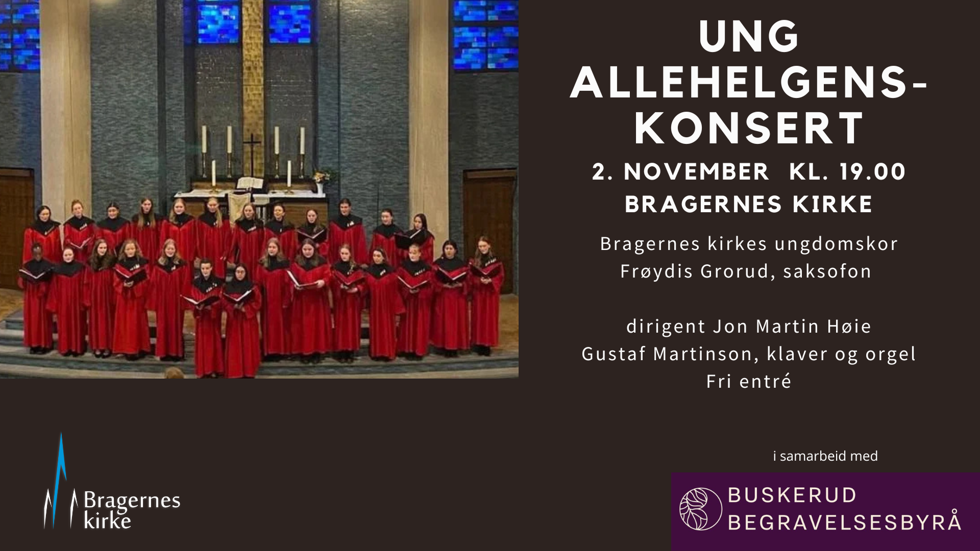 Plakat Ung Allehelgenskonsert