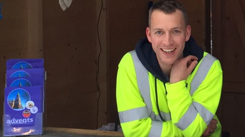 Vår nye kirketjener Morten Løberg Strand (Foto: Per Erik K. Brodal)