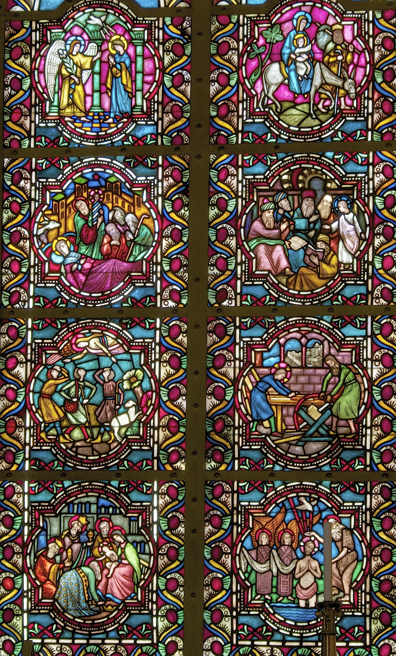 stained glass windows