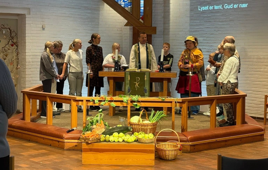 Fra en tidligere høsttakkefest. (Foto: Fjell kirke)