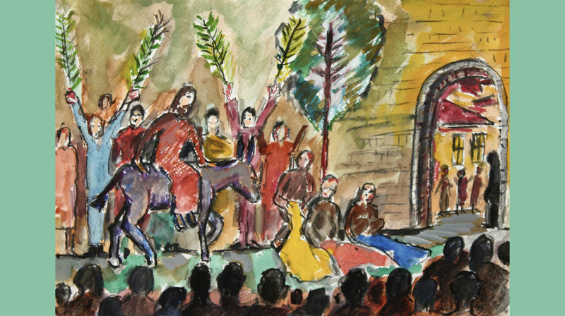 Palmesøndag i Strømsgodset kirke