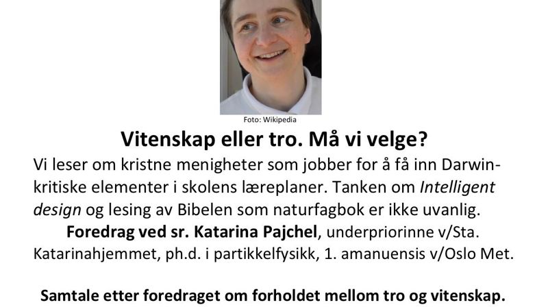 Tro eller vitenskap - må man velge?