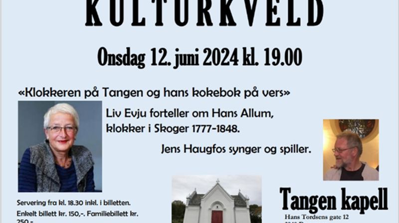 Kulturkveld 12. juni 2024 kl. 19.00