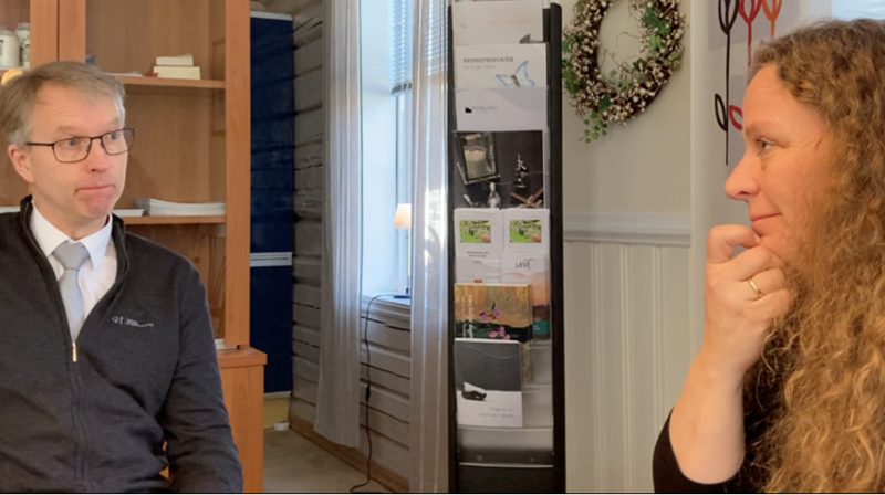 Intervju med begravelsesbyrå