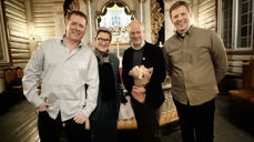 Frank Kvinge, Bente Bjerknes, Henrik Syse og Øyvind Å Remmen. Foto: R Sodeland