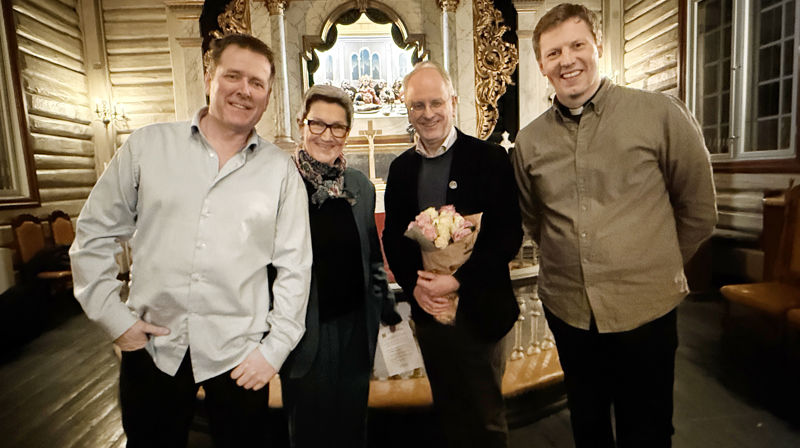 Frank Kvinge, Bente Bjerknes, Henrik Syse og Øyvind Å Remmen. Foto: R Sodeland