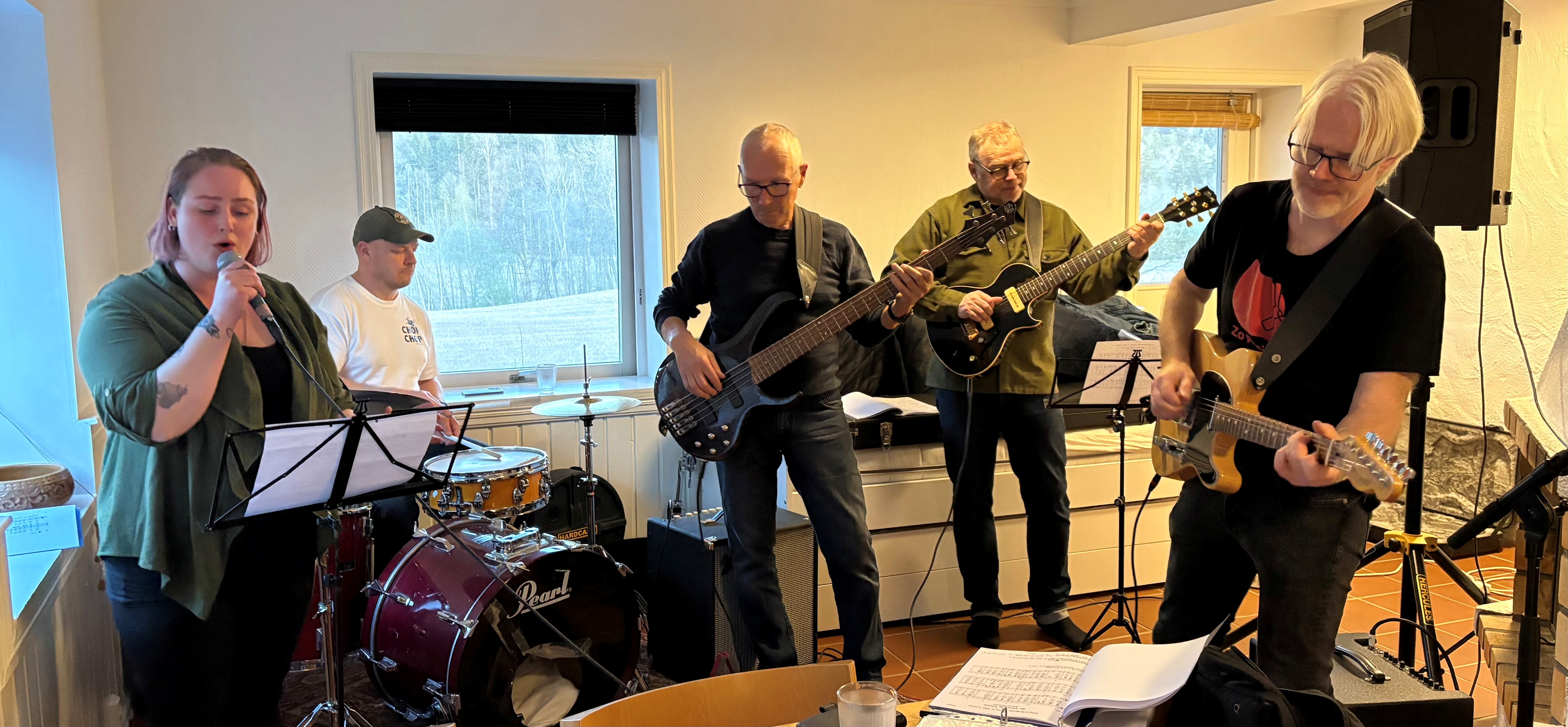 Bandet i aksjon.
