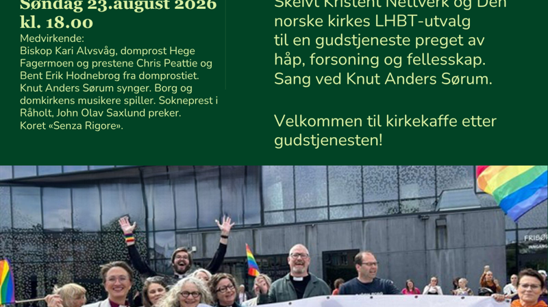 Regnbuemesse i Fredrikstad domkirke