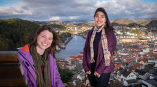 Sarah B. Pessôa (25) og Rebeca Blum Dos Santos (20) fra Brasil er våre to utvekslingsstudenter som skal være i praksis i Egersund det neste halve året.