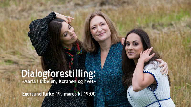 Solfrid Molland, Anne Berit Evang og Mehda Zolfaqari inviterer vi til en fortellerforestilling om Maria