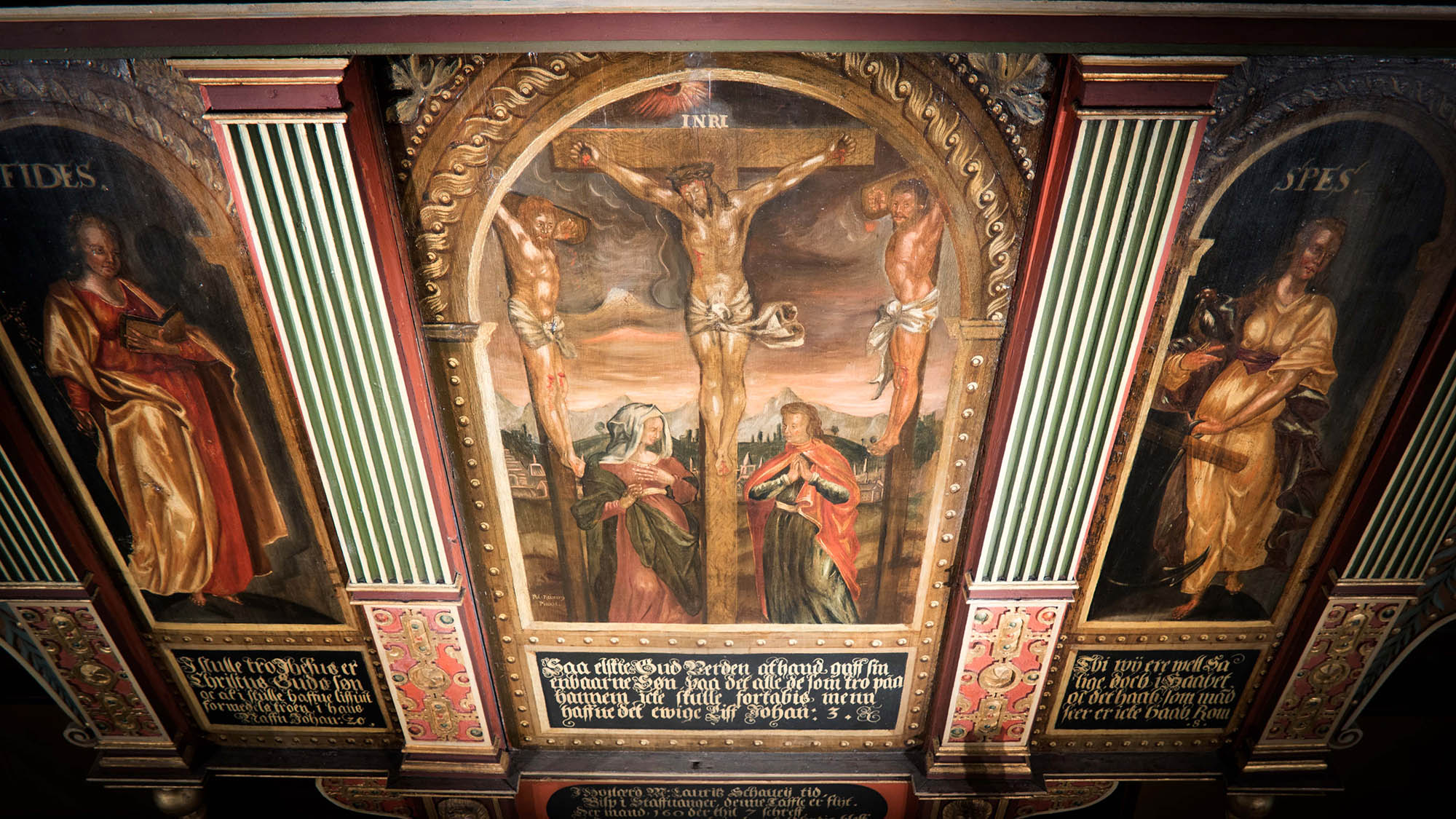 Altertavlen i Egersund Kirke.  Foto Ivar Barane