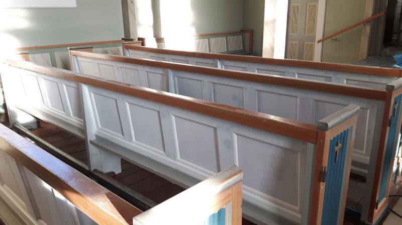 Detaljarbeid i kyrkja