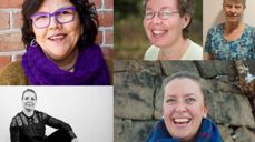 Kirkens diakoner i Fredrikstad. Med klokken øverst fra venstre: Ann Christin A. Nicolaysen, Gunn Vik, Ingunn Liseter, Anne Marthe Olaussen og Ragnhild Nødtveidt.