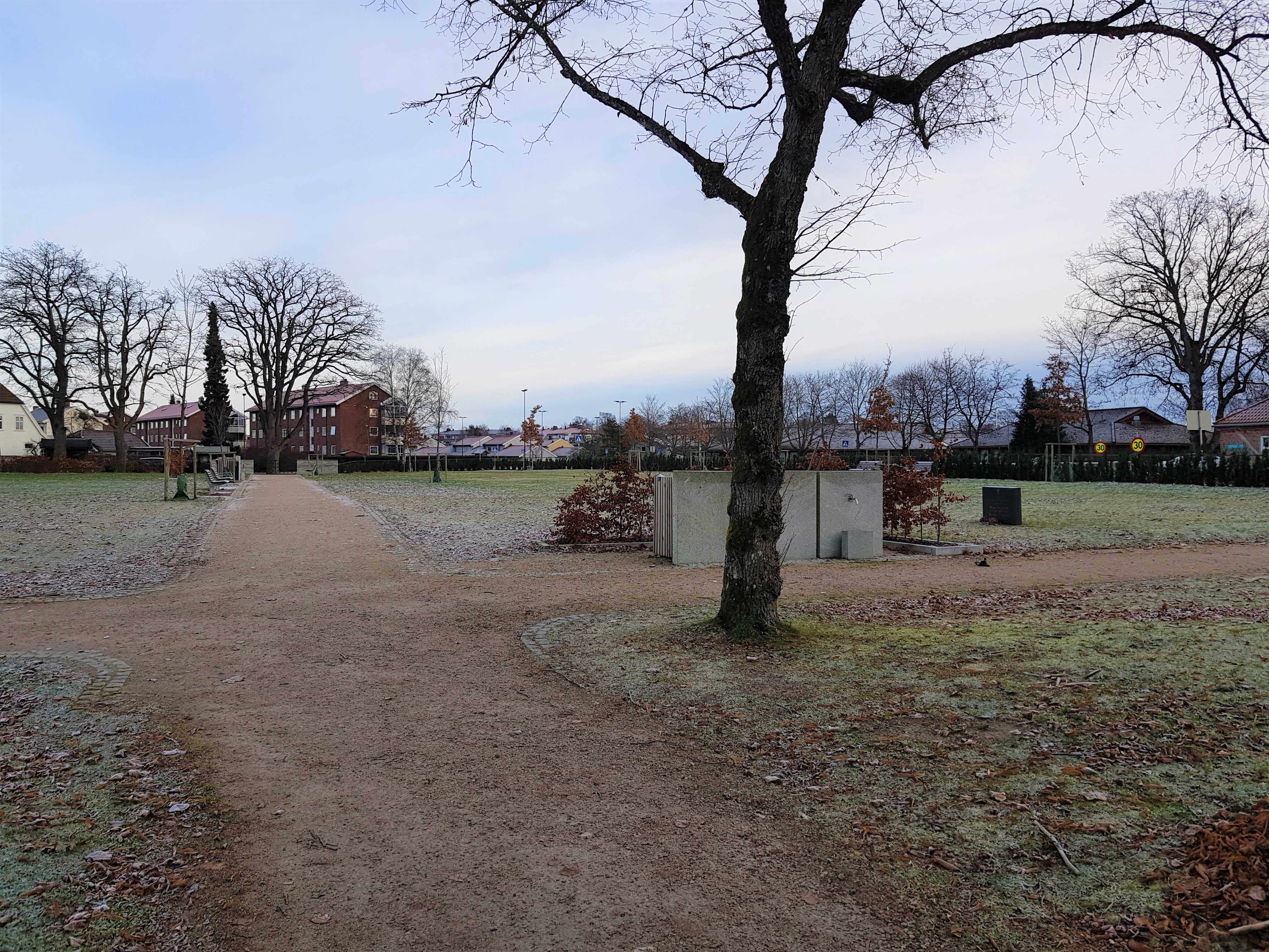 Fra det nye gravfeltet på Østsiden. Feltet kan nå tas i bruk. 