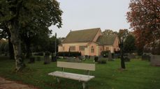 Østre Fredrikstad kapell og deler av gravlunden. Foto: Den norske kirke i Fredrikstad