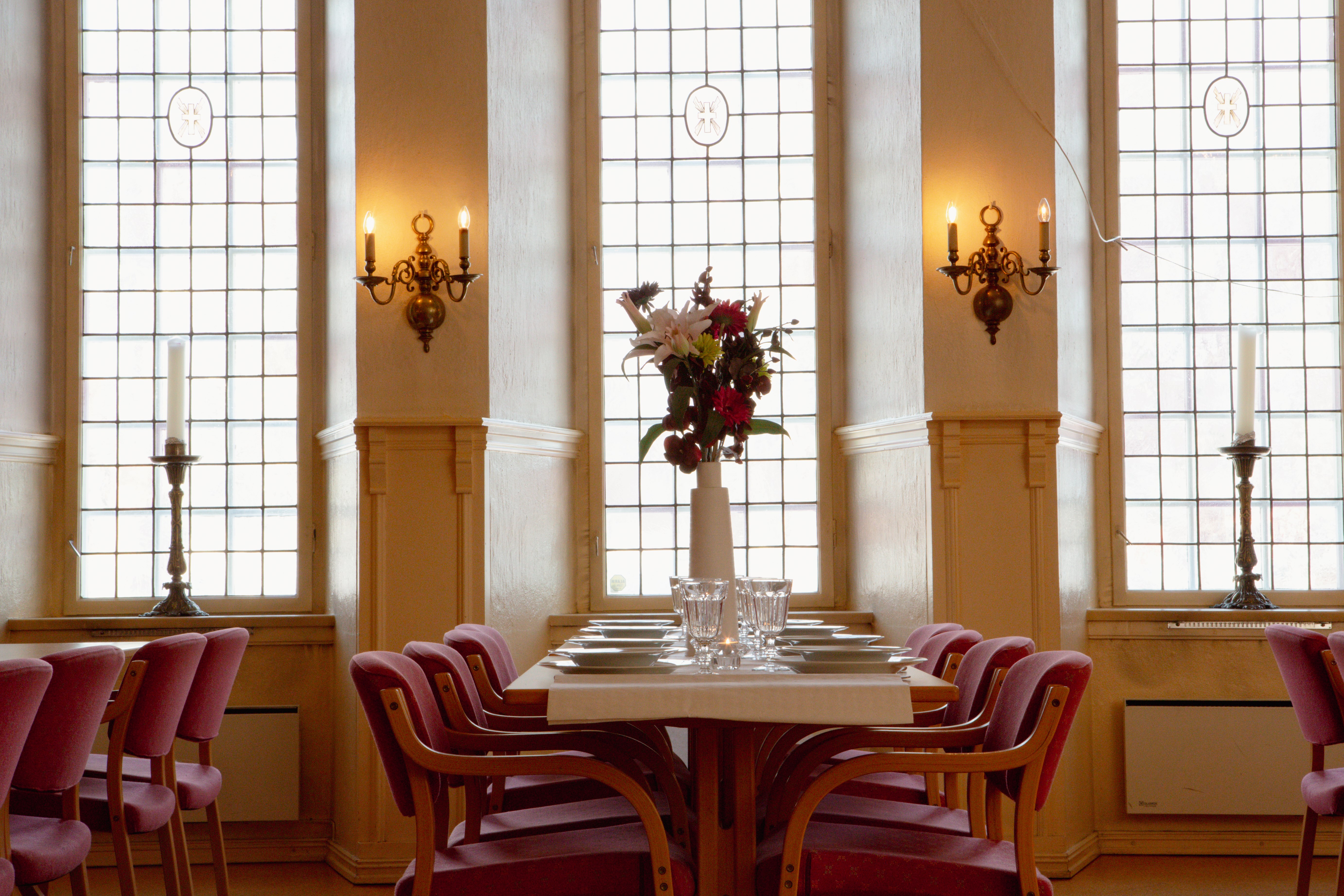 Menighetssalen ligger i underetasjen av Glemmen kirke. Foto: Cecilia Riis Kjeldsen.