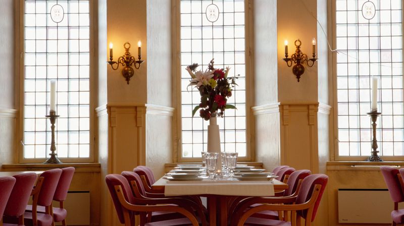 Menighetssalen ligger i underetasjen av Glemmen kirke. Foto: Cecilia Riis Kjeldsen.