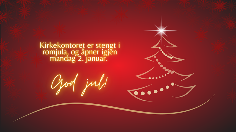 Kirkekontoret i romjula 2022