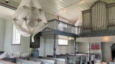 Kirken er klargjort for innvendige arbeider.