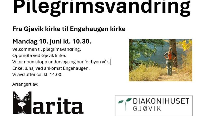 Bli med på pilegrimsvandring 10. juni kl 10.30!