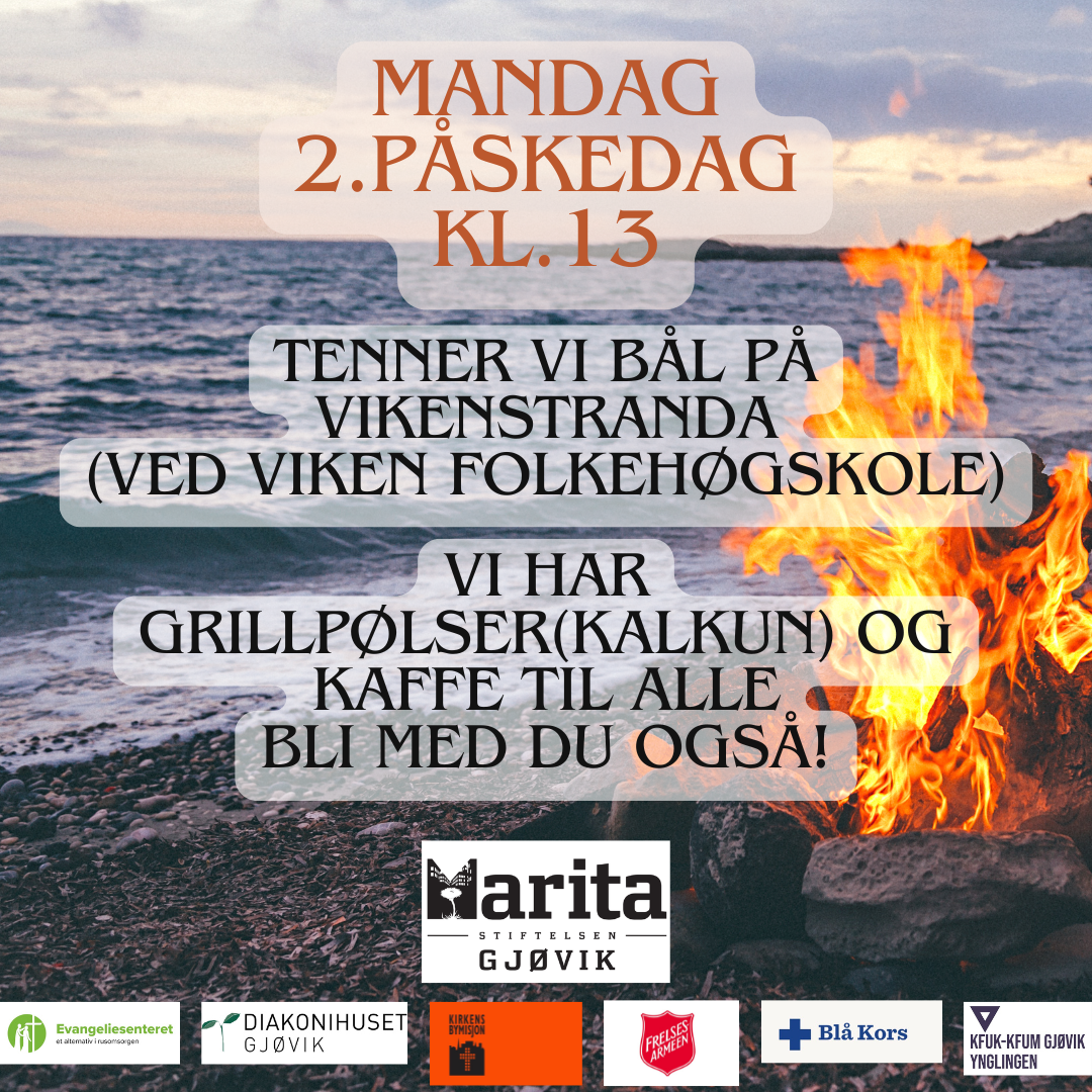 Bli med på grilling på Vikenstranda 02. påskedag!
