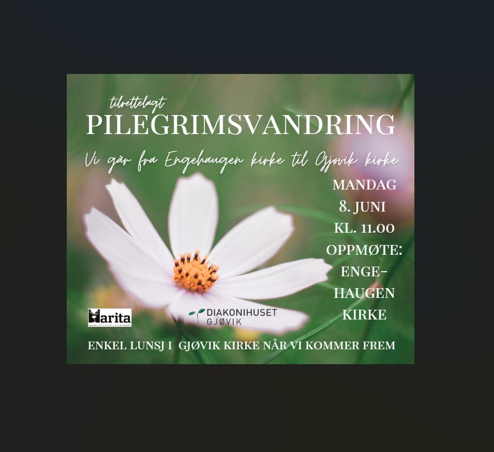Pilegrimsvandring mandag 08. juni 2026 kl 11.00