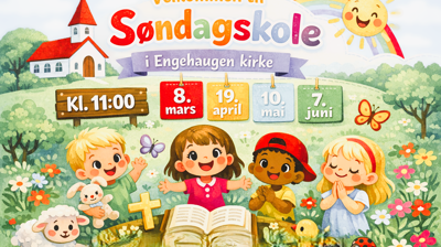 Søndagsskole i Engehaugen kirke - oppstart 08. mars 2026