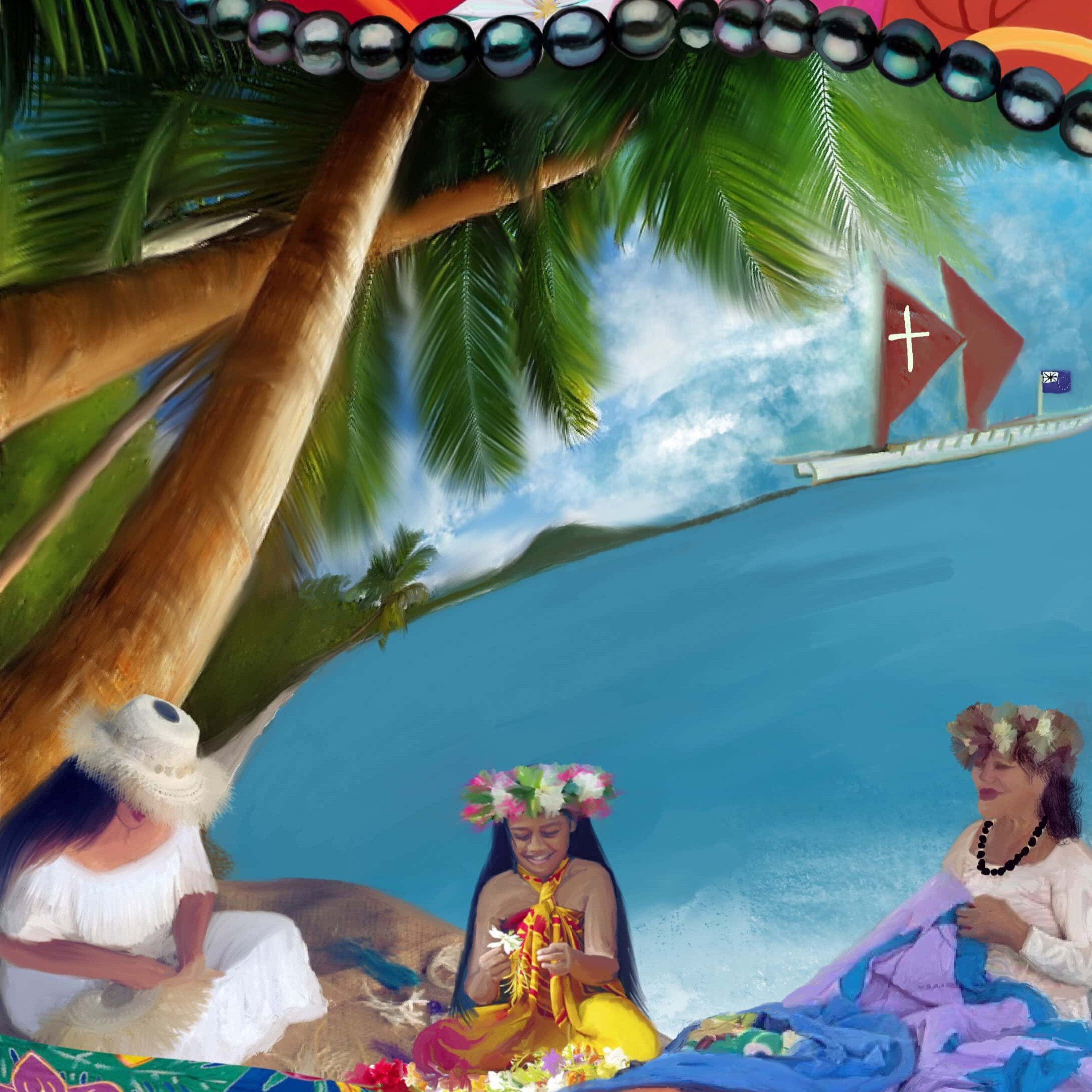 Kunstrene av årets bilde er Tarani Napa og Tevairangi Napa. De er et mor-datter-kunstnerteam fra Cookøyene. De kjenner seg beæret over å ha fått mulighet til å dele dette kunstverket som et uttrykk for deres kjærlighet til sitt hjem, sin tro og sin arv. 