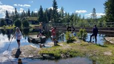 Sommerleir i samarbeid med UNG Hadeland har blitt en fin tradisjon. Her fra leir på Sagvollen sommeren 2024 (foto: Marthe S. Skeie).