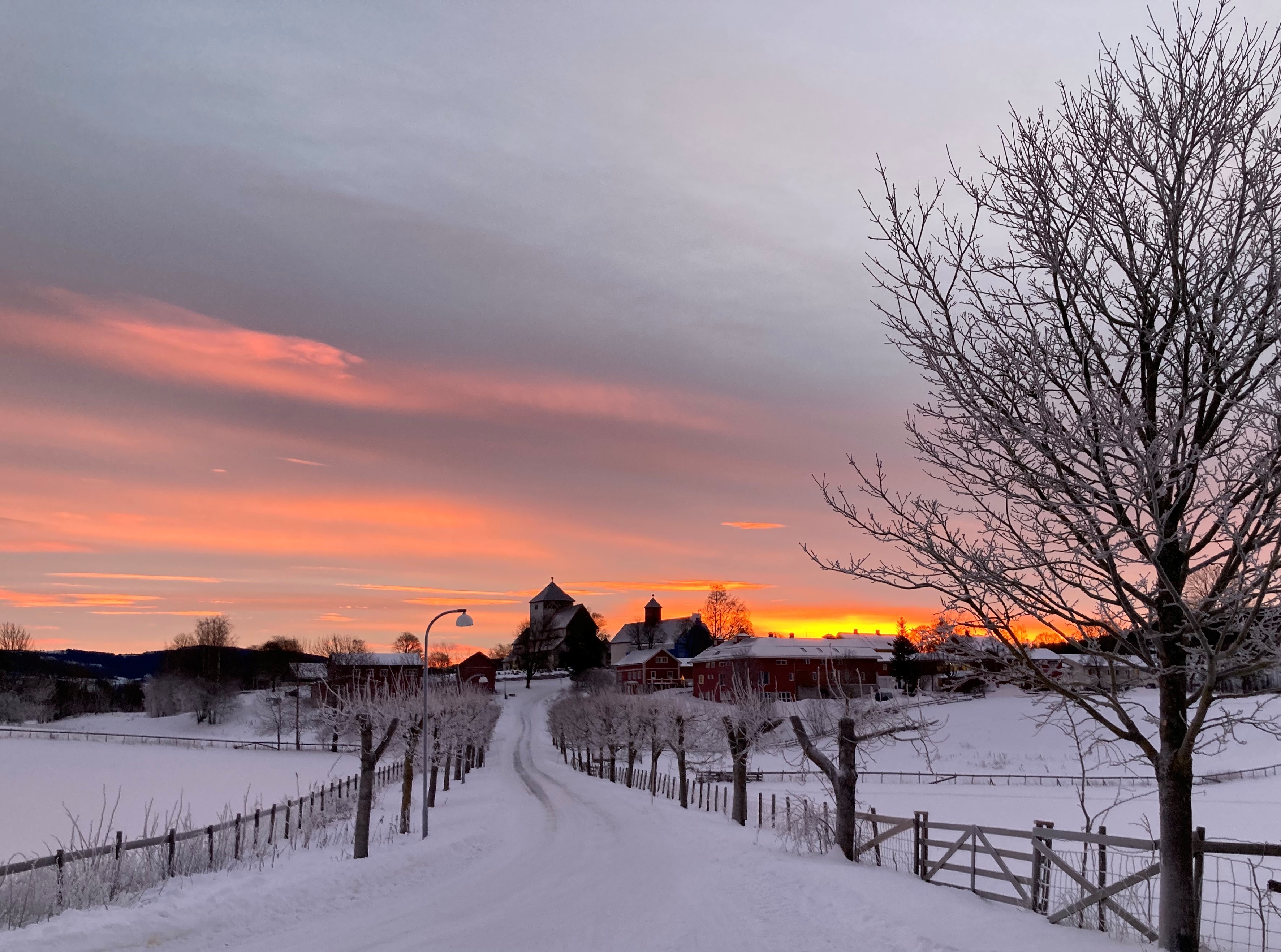 Søsterkirkene og Granavollen sett fra Pilgutua. Foto: Therese Wagle Bazard. 