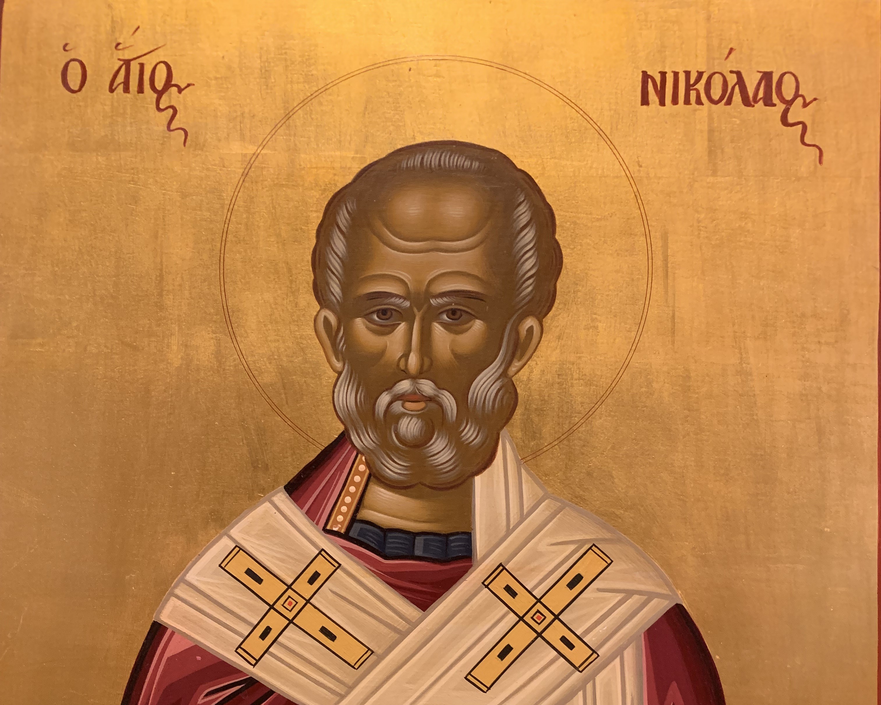 15. januar kan du lytte til nydelig musikk og høre mer om den aller første julenissen, St. Nikolas. Vi reiser tilbake i tid og sted til byen Patara på 200-tallet og blir kjent med Nikolas som liten gutt, senere som biskop (ikon av Nikolas fra Patara avfotografert av Kari Røken Alm). 