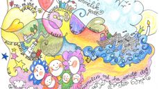 Pinsa er kyrkja sin bursdag og pinsehelga i Hareid har eit fyldig program. Illustrasjon: Bente Andreassen Pilskog